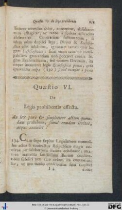 Quaestio VI.