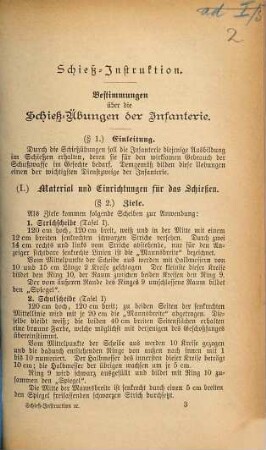 Schiess-Instruktion Bestimmungen über die Schieß-Uebungen der Infanterie : Anhang zu Parseval "Der bayer. Infanterist"