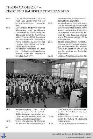 Chronologie 2007 – Stadt und Raumschaft Schramberg.