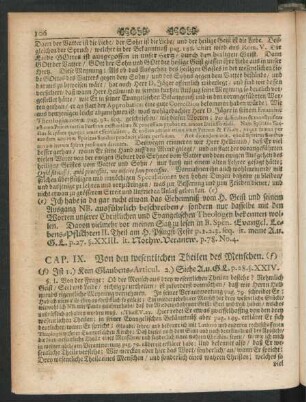 Cap. IX. Von den wesentlichen Theilen des Menschen