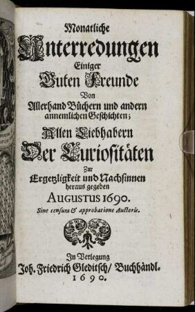 AUGUSTUS 1690.