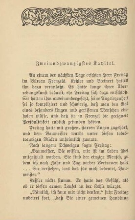 Zweiundzwanzigstes Kapitel