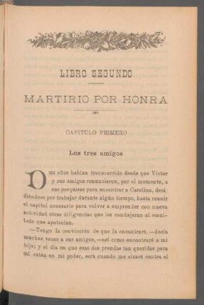 Libro segundo - Martirio por honra
