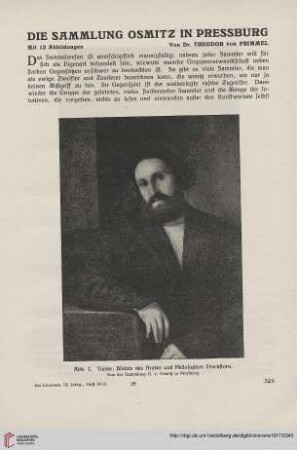 9(1917) S. 329-340: Die Sammlung Osmitz in Pressburg