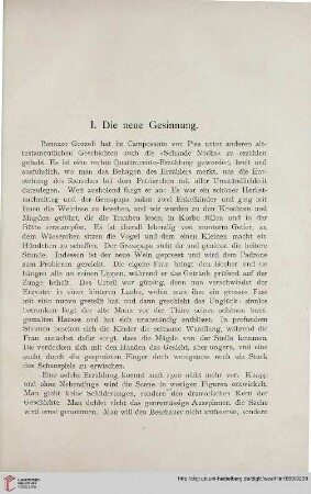 I. Die neue Gesinnung.