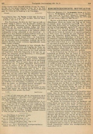 837 [Rezension] Conzelmann, Hans, The Theology of Saint Luke