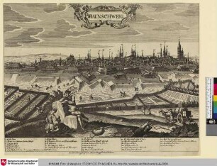 Ansicht von Braunschweig mit den Ruhenden