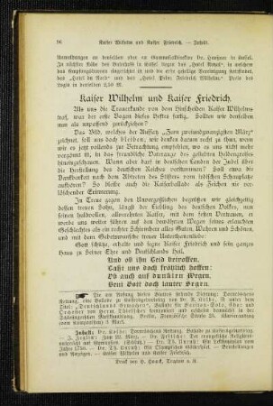 Kaiser Wilhelm und Kaiser Friedrich