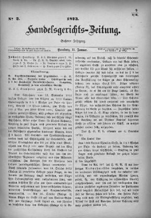 No. 2. 11. Januar 1873