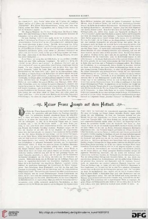 15: Kaiser Franz Joseph auf dem Hofball