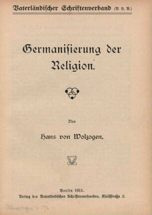 Germanisierung der Religion