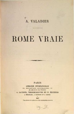 Rome vraie