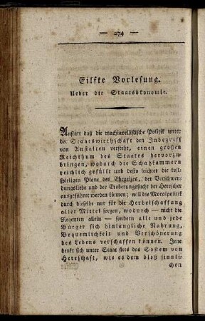 Eilfte Vorlesung.