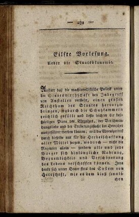 Eilfte Vorlesung.