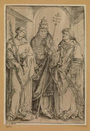 Die heiligen Stephanus, Sixtus und Laurentius