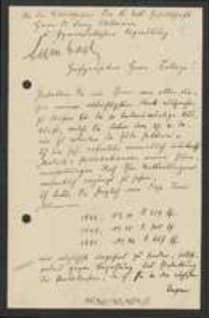 Brief von Gotthelf Leimbach an Franz Vollmann