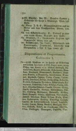 Disputationes et Programmata