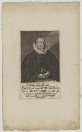 Bildnis des Melchior Fabricius
