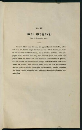Nro. 53. Bei Ghyacz. Den 5. September 1812.