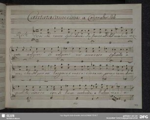 Recitativo: Voi che tanto splendore
