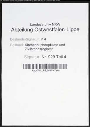 Kirchenbuchduplikat der evangelischen Gemeinde Sprockhövel, Ennepe-Ruhr Kreis (GHT 1834-1837, G 1838 (siehe dazu auch P 4 Nr. 929/Teil 4)). (Gemeinde: Evangelische Gemeinde Sprockhövel)