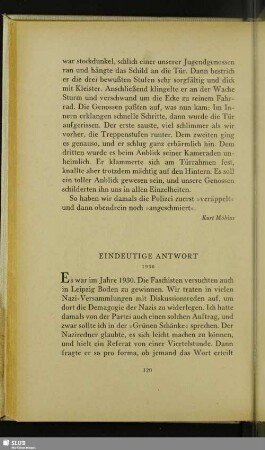 Eindeutige Antwort
