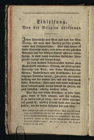Einleitung: Von der Religion überhaupt