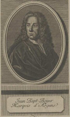 Bildnis des Jean Bapt. Boyer d'Argens