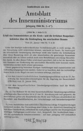 Sonderdruck 1944