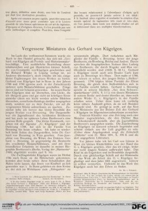 Vergessene Miniaturen des Gerhard von Kügelgen