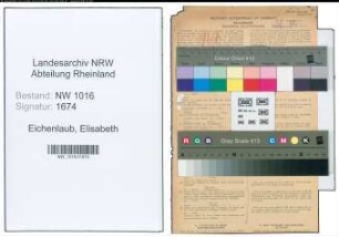 Entnazifizierung Elisabeth Eichenlaub , geb. 02.09.1906 (Arzt)