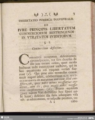 §. I. Commercium definitur