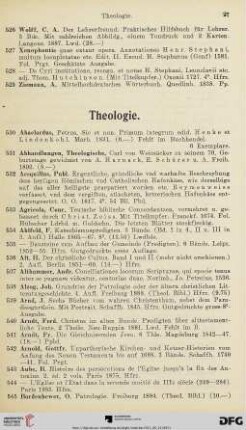 Theologie (Nr. 530-1021)