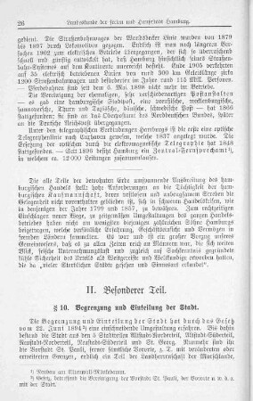 §10. Begrenzung und Einteilung der Stadt.