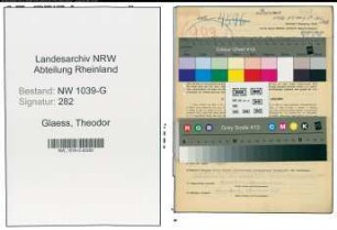Entnazifizierung Theodor Glaess , geb. 03.09.1899 (Schlosser)