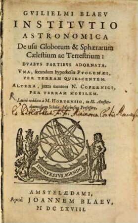 Institutio astronomica de usu Globorum