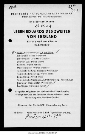 Leben Eduards des Zweiten von England