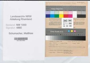 Entnazifizierung Matthias Schumacher, geb. 23.01.1888 (Postinspektor)