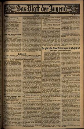 Zweite Ausgabe vom Mittwoch, den 26. November 1930.