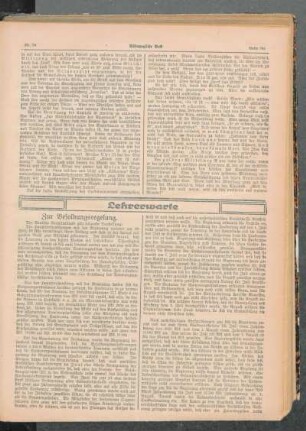 Zur Besoldungsregelung : [Lehrerwarte]