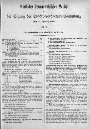 No 11, 21. März 1907