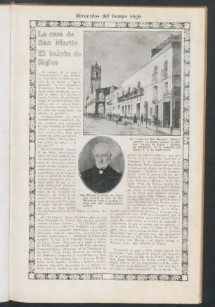 Recuerdos del tiempo viejo : La casa de San Martín.- El balcón de Riglos
