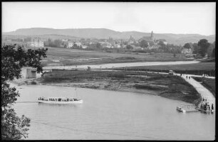 Malter. Talsperre mit Fähre u. Blick nach Dippoldiswalde
