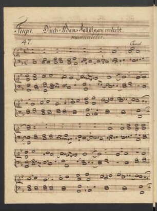 Durch Adams Fall ist ganz verderbt; org; d-Moll; BWV 705