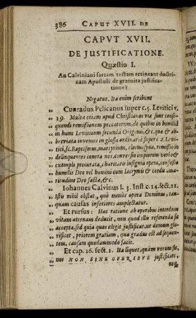 Caput XVII. De Justificatione.