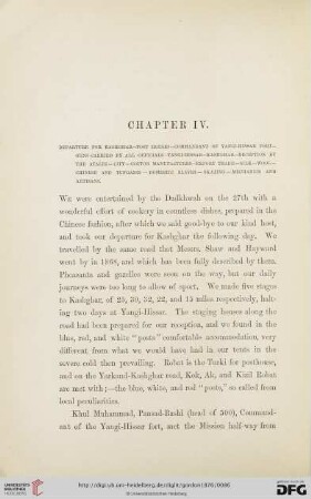 Chapter IV. Departure for Kashghar […]
