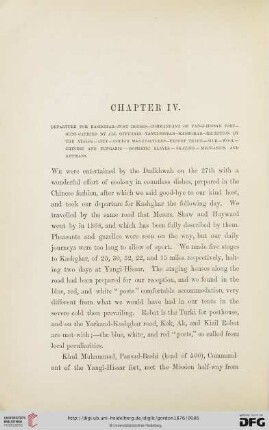 Chapter IV. Departure for Kashghar […]