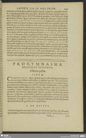 Progymnasma Sextum Et Vicesimum. Villatica pastio