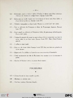 Fourrures (Nr. 137-139)