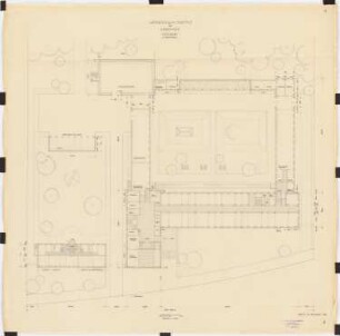 Kaiser-Wilhelm-Institut für Kernphysik, Heidelberg 1. Vorentwurf: Grundriss EG 1:200
